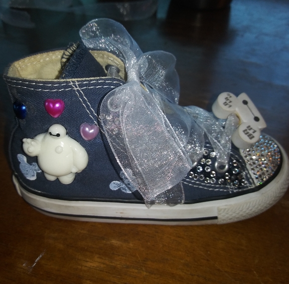 Toddler Disney’s BayMax Embellished Bling Converse - Picture 8 of 9